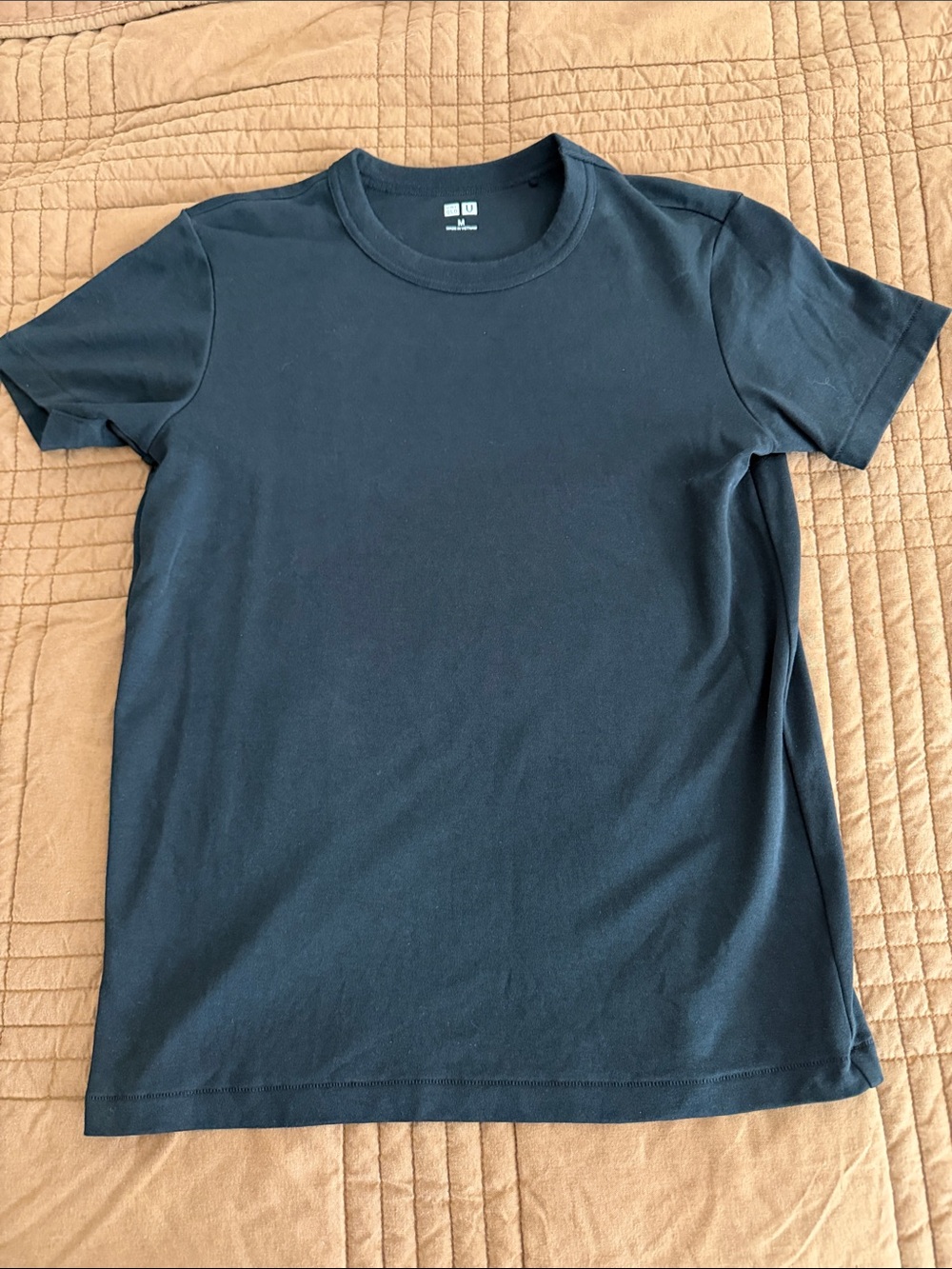 UNIQLO Women’s Crew Neck T-Shirt - Black - Size M - 100% Cotton